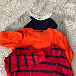 Lot (3) of boys Ralph Lauren Long Sleeve shirts